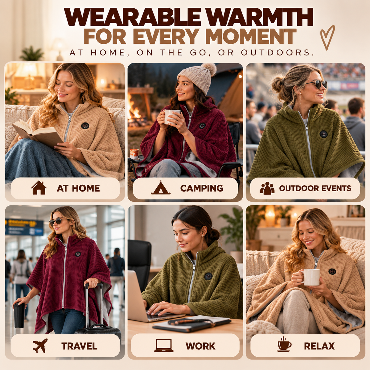 CozyDreams Portable Heated Blanket