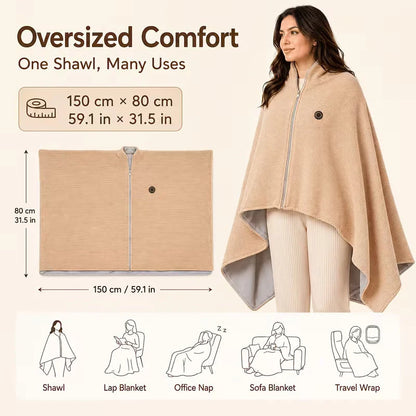 CozyDreams Blanki Heated Shawl