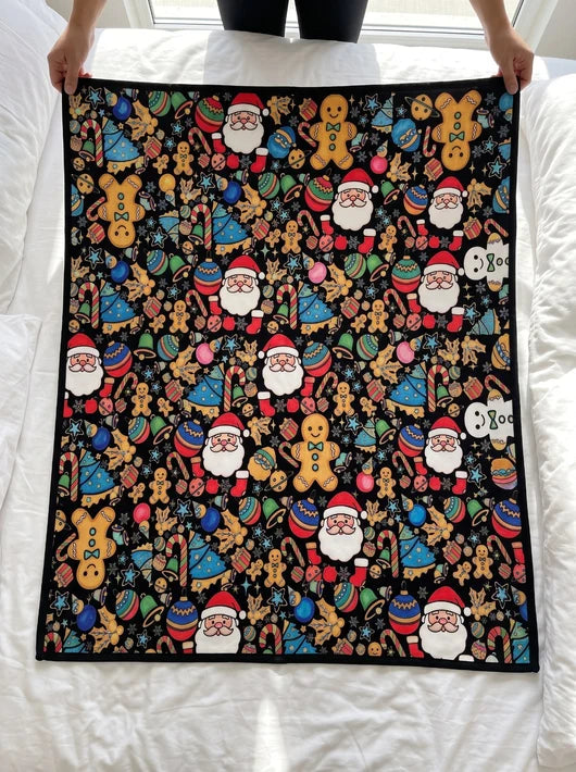 Merry Doodle - Christmas Coloring Blanket
